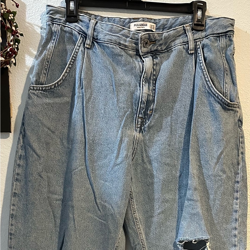 Pull&Bear Light Blue Denim Pants